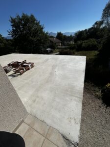Création d'une terrasse de 46 m²