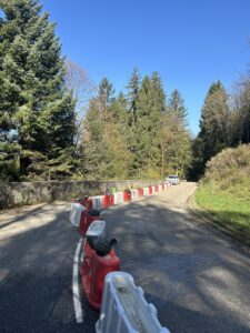 L'entretien d'un mur avec une nacelle négative